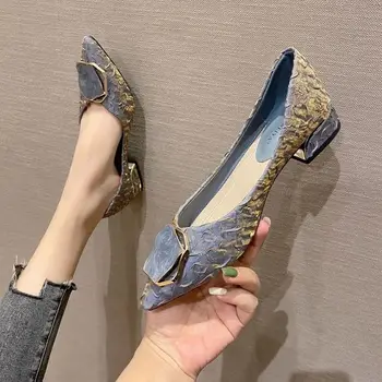 2023 vara noi ascuțite superficial gura pantofi pentru femei cu toc mic de apartamente femei pantofi pantofi mary jane zapatos de mujer tocuri inalte