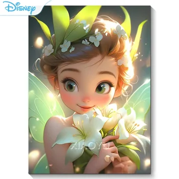 DIY 5D Diamant Pictura Disney Tinker Bell Diamant Mozaic Broderie Cusatura Cruce Set Fată Dormitor de Decorare Perete Festival Cadou