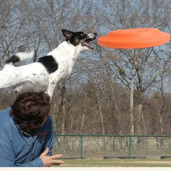 Noul Mare Jucărie De Câine De Trainning Catelus Jucărie De Cauciuc Aduce Flying Disc Jucării Animal De Casă Supplies Câine Accesorii Animale De Companie Molar De Jucării Pentru Toți Câinii