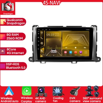 Android Radio Pentru Toyota Sienna 3 XL30 2010 - 2014 Radio Auto Multimedia GPS de Navigare WIFI Carplay Mirror Link-ul DSP