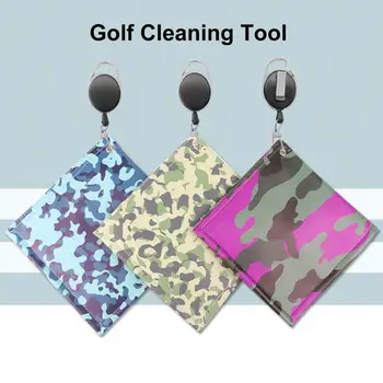 Piața de Golf Prosop Cu Retractabil Breloc Catarama absorbant de Sudoare Cârpă de șters Mingea de Golf Club Head Cleaner Pânză