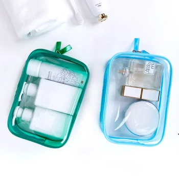 Transparent Sac de Cosmetice din PVC rezistent la apa de Toaletă gratuite Sac de Călătorie Portabil de Mare Capacitate Produse de ingrijire a Pielii Sac de Depozitare