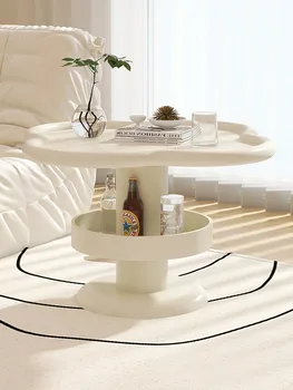 Minimalist Modern cu canapea, masă de cafea, crema de masă de aer, camera de zi raft de depozitare
