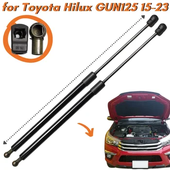 Cantitate(2) Capotei pentru Toyota Hilux GUN125 2015-2023 Fata Capota din Fibra de Carbon Arcuri cu Gaz Lift Susține Amortizoare Amortizoare