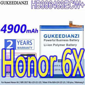 GUKEEDIANZI Baterie HB386483ECW+ 4900mAh Pentru Huawei Honor 6X GR5 2017 BLL-L23 L21 L22 Mate 9 lite MILIARDE-L24