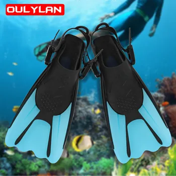 Oulylan Profesionist De Scufundări Aripioare Adult Reglabil Pantofi De Înot Silicon Submersibile Snorkeling Picior Scufundări Inotatoare