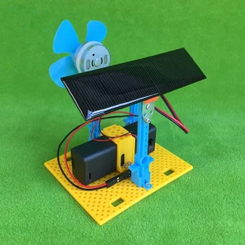 Solar LED fan de stocare a energiei de tehnologie de producție mici gizmo experiment de fizica materialelor manual de inovare de predare a Fizicii
