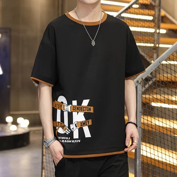Moda 2023 Vara T-Shirt Pentru Bărbați de zi cu Zi Haine Supradimensionate Maneca Scurta Grafice de Epocă Tricou Streetwear Harajuku Topuri