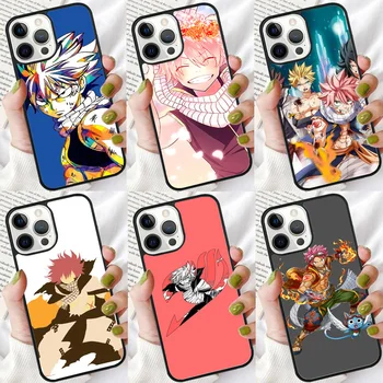 Natsu Dragneel Fairy Tail Anime Telefon Caz Pentru iphone SE2020 15 14 6 7 8 plus XR XS 11 12 13 Pro max Acoperire Coajă coque