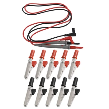 1 Pereche Cablu Tester de Cablu Pentru Voltmetre Ohmmetru Multimetru Cu 10A Ocupa Electrice de Crocodil, Aligator Clipuri