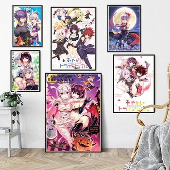 Ayakashi Triunghi Anime Poster De Perete Decor Panza De Artă Pentru Camera De Zi Dormitor Decor Acasă Pictura Cadou