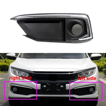 Pentru Honda Civic 2019-2021 Lampa de Ceață Acoperă Fața Inferioară a Barei de protecție Auto Lumina de Ceață Acoperă cu Placare
