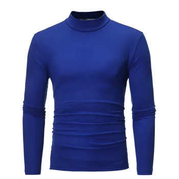 A2941 Jodimitty Cald Iarna Jumătate Guler Înalt Moda Lenjerie de corp Termice Barbati Mock Neck de Bază T-shirt Bluza Pulover Maneca Lunga