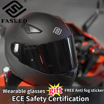 FASEED FS816 Casca Motocicleta Bărbați Femei Siguranță Motocicleta Cască Integrală Patru Sezoane de Curse Căști Casque Moto Casco