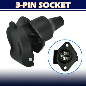 1/2 buc Remorca Plug Adaptor de Priza RV Priza pentru Cablul de Alimentare la Conectorul de Camion Interface 3-pin DIN 72575 3-pini Soclu DIN 9680