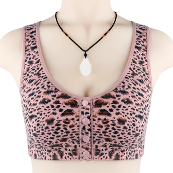 Fata Catarama Leopard de Imprimare, Plus-size Underwire Sutien pentru de vârstă Mijlocie și Vârstnici, Femei Frumoase Spate Traceless Lumina Lenjerie