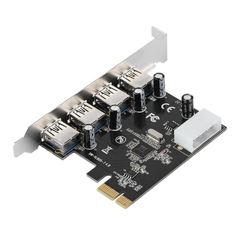 PCI-E Adaptor de Card PCI Express Pentru 4XUSB3.0 Mare 4Pin placa Grafica Cablu de Alimentare Card de Expansiune