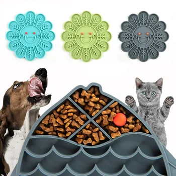 Câine Lent Alimentator De Formare Castron Pisica Silicon Linge Alimentarea Pad De Distribuire Mat