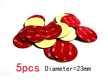 5pcs Diametru=23mm, 1.1 mm, gros, Puternic 3M VHB Rotund Cerc Dublu Adeziv Autocolant pentru Suport telefon Auto, Domiciliu, Folosind