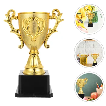 18cm Plastic Trofeu Copii Competiții Sportive de Atribuire Jucărie cu Baza pentru Școală, Grădiniță Campion Cupa Medalie