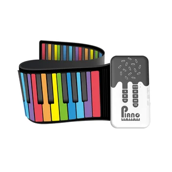 49 Chei Digitale Flexibile Tastatura Roll-Up Pian cu Difuzor de Mana Electronica Rola de Pian pentru Iubitorii de Muzică Incepatori