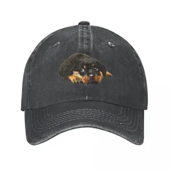 Rottweiler Cutest Există Sepci De Baseball Epocă În Dificultate Denim Spălat Câine Iubitor De Soare Capac Bărbați Femei Călătorie În Aer Liber Capace Pălărie