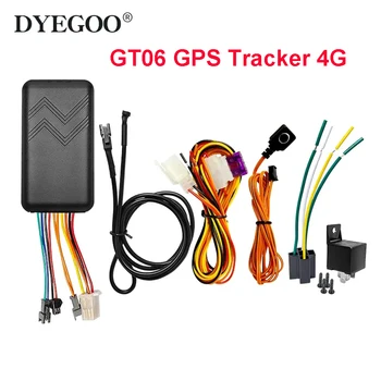 GT06 4G, GPS Tracker Auto Vehicul Motocicleta ACC Sunet de Alarmă Monitor Android IOS APP Cu Ulei Taie Auto în Timp Real Localizare COLORANT GOO