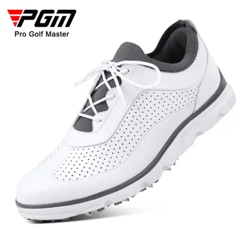 PGM Barbati Pantofi de Golf Respirabil Aerisire Moale din Microfibra, Piele Ultra-usoare Dantela-up-uri Anti-Alunecare laterală Unghii Sală de Sport Sneaker XZ202