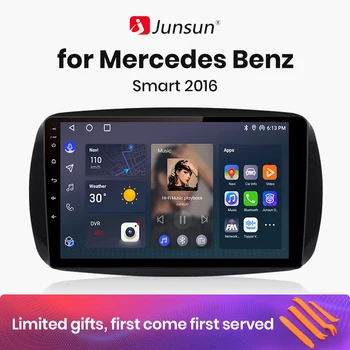 Junsun V1 AI Voce Wireless CarPlay, Android Auto Radio pentru Mercedes Benz Smart 2016 4G Auto Multimedia GPS 2din autoradio