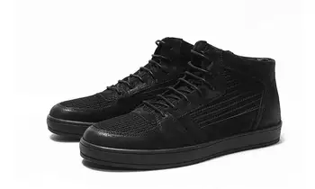 Fierbinte Retro Negru Casual pantofi pentru bărbați de Înaltă Calitate de bord pantofi Exterior piele Dantela sus Moda pantofi pentru Bărbați