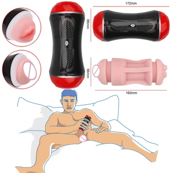 De Sex Masculin Masturbator Vibrații Supt Silicon Vagine Masturbari Cupa Vagin Vibrator Pentru Femei Jucării Sexuale Pentru Barbati, Cuplu Sex-Shop