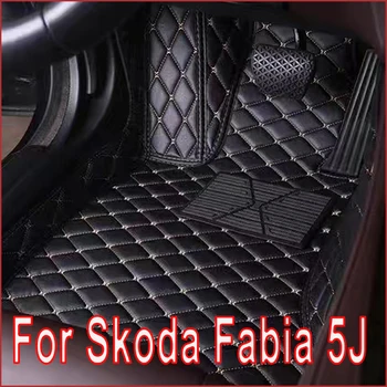 Covorase auto Pentru Skoda Fabia 5J MG MK2 2007~2014 Auto Covoare Covoare din Piele de Podea Mat Impermeabil Pad Interior Piese Accesorii Auto