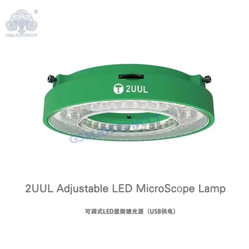 2uul Reglabil LED Microscop Inel Lampa USB 5V de Alimentare Microscop de Lucru Sursă de Lumină Instrumente Optice
