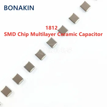 10buc 1812 105K 100V 250V 500V 630V 1UF X7R 10% SMD Chip Condensator Ceramic Multistrat
