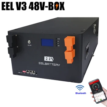 EEL 48V Battery Box Caz de Server Rack DIY LiFePO4 230Ah 280Ah cu Bluetooth 16 200A Seplos BMS Camping Power Bank Transport Gratuit
