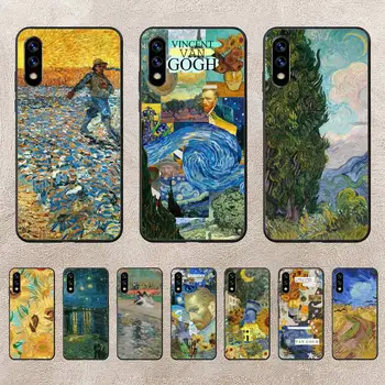 Van Gogh, Monet, Pictură În Ulei Cazul În Care Telefonul Pentru Huawei P10 P20 P30 P50 Lite Pro P Smart Plus Cove Fundas