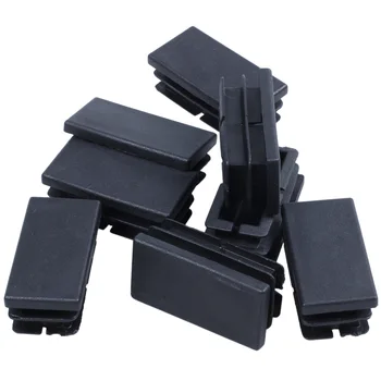 8 Buc Plastic Negru Dreptunghiulară Decupare Capace Insertii 20mm x 40mm