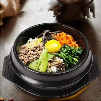 NOUL Clasic de preparate din Bucătăria coreeană Seturi Dolsot Bolul de Piatră Oală pentru Bibimbap Ceramice Supa Ramen Boluri Cu Ambalare Profesionale Ceramice