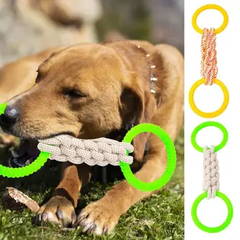 Câinele Dentitie Jucarii Reutilizabile Buclă Nod Os De Jucărie Câine Universal Formare Pentru Animale De Companie Jucarii Portabil Mic De Mestecat Jucării Multifuncțional Jucării Pentru Animale De Companie