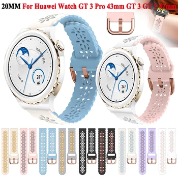 20mm Watchband Pentru Huawei GT2/3 42mm Sport de Silicon, Curele de Ceas Pentru Huawei GT3 Pro 43mm/Onoare Magic 2/GT2 42mm Bratara Inteligent
