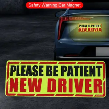 Student Șofer Mașină Magnet Reflectorizante Magnetic Student Șofer Mașină Semn rezistent la intemperii Avertizare de Siguranță pentru Drivere Noi Detașabil