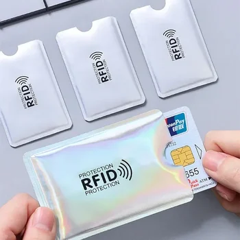 20 buc Aluminiu Anti Rfid Card Suport NFC Blocarea Cititor Id Blocare Card Bancar Titular Caz de Protecție din Metal Card de Credit Cazul