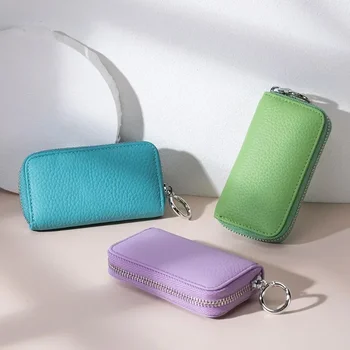 Noua Cheie Piele Sac de Moda de sex Feminin Bag Cardul Cheie, Sac de Două-in-one Multi-funcțional Tasta Acasă Universal