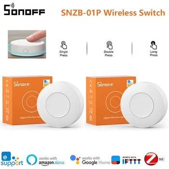 1-10BUC SONOFF SNZB-01P Zigbee Wireless Smart Switch Inteligent Scena Smart Home eWeLink Două-Mod/Voice Control cu Alexa de Start Google