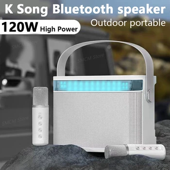 120W Putere Mare RGB Preluare Ritm de Lumină Portabile fără Fir Microfon Difuzor Bluetooth Sunet de Familie Karaoke TF Subwoofer Ys-224