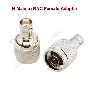 RFDOTOP 1 BUC Q9 BNC-N Adaptor Conectori RF Drept N Masculin Feminin Adaptor BNC Coaxial Kit Adaptor 50 Ohm