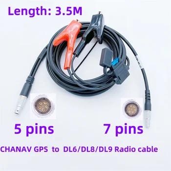 De Brand NOU CHCNAV GNSS RTK radio externă de date cablu de alimentare compatibil i80 i50 i70 i80 X9 X10 X12 T6 T7 EFIX F7 pentru a DL8 DL9 radio
