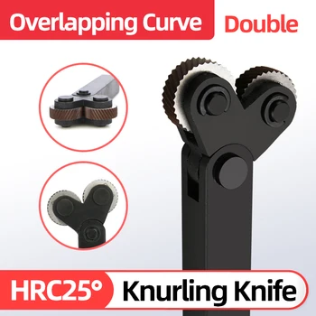 Reticulat Knurling Oțel Cuțit de Strung Tool Holder Plită +2 buc Gaura Interioara Relief Roata 0.3 mm-2.0 mm Optional