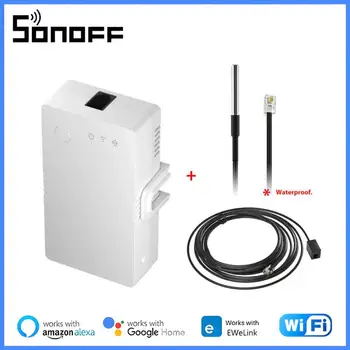 Itead SONOFF LEA Origine WIFI Switch Smart Home Controller Temperatura Umiditate Monitor Comutare 20A Max TH10/16 Versiune de Upgrade