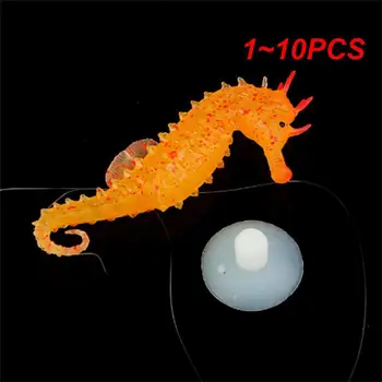 1~10BUC Silicon Artificiale Noapte Luminoasă Hipocampus Rezervor de Pește Acvariu Ornament sub apă Decora Acvariu cu Meduze